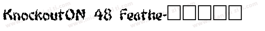 KnockoutON 48 Feathe字体转换